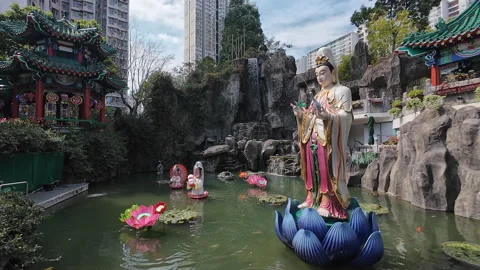 Good Wish Garden. Stock Footage 304948086