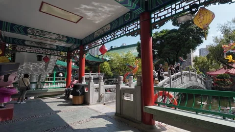 Good Wish Garden. Stock Footage 304948816