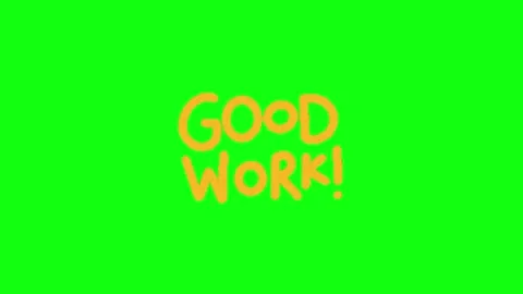 Good Work Green Screen Background Vídeo Stock 336260531