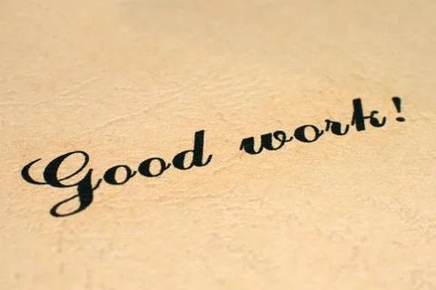 Good work Illustrazione stock