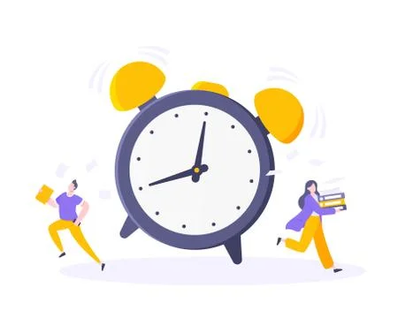Good working time or effective time management business concept. Stock Illustration