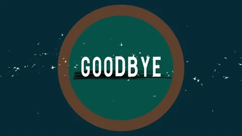 Goodby Text And Flying Birds Background Graphics Stock Footage 140141321