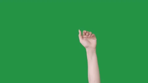 Goodbye gesture leaving bye see you hand waving Stock Footage 172935496