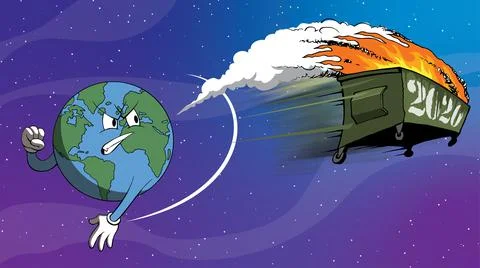 Goodbye riddance year 2020 Illustrazione stock