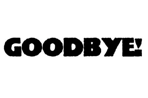 Goodbye stamp typographic stamp Stock Illustration