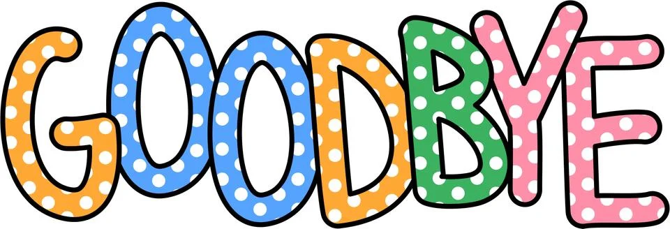 Goodbye Text Stock-Illustration