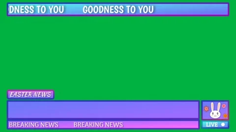 Goodness to you animated clip in breaking news style in purple colour. Stock Footage 268573434