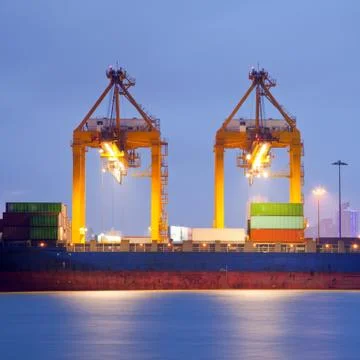 Goods and Logistic background Foto stock