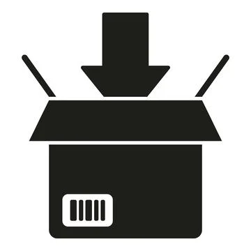 Goods box icon simple vector. Service delivery Illustration