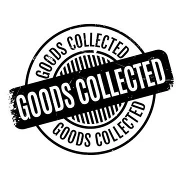 Goods Collected rubber stamp Stock Illustration