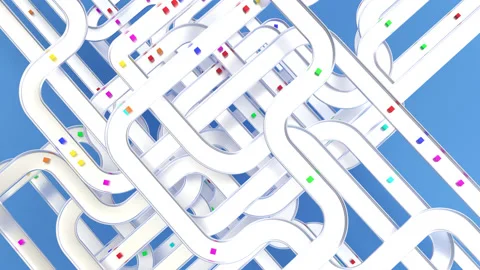 Goods distribution warehouse Parcel delivery Logistic transportation concept Stock Footage 202305763