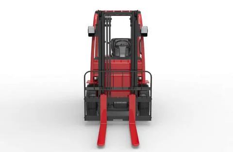 Goods elevator machinery 3d illustration rendering Illustrazione stock