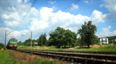 Goods train Stock Footage 848512