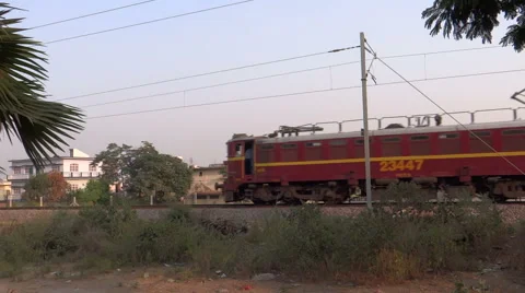 Goods Train Video stock 43866063