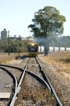 Goods Train Stock Photos