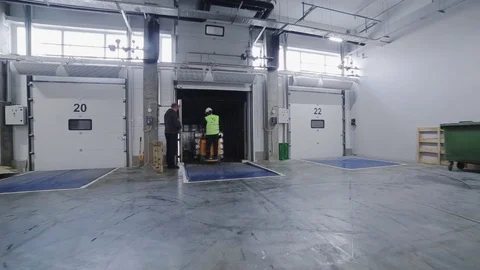 Goods unloading  Stock Footage 86975285