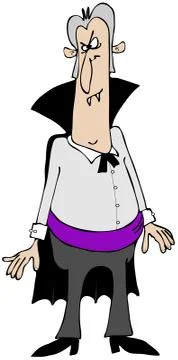 Goofy Vampire Illustrazione stock