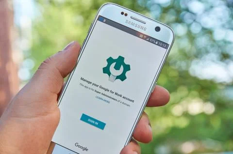 Google Admin app Stock Photos