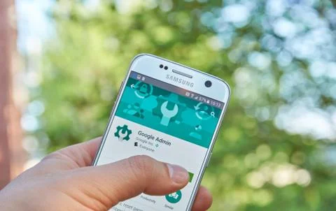 Google Admin app Foto stock