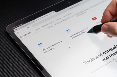 Google ads performance tools Stock Photos