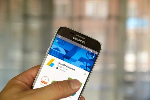 Google Adsense app Stock Photos