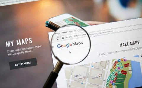 Google Adsense mobile application. Fotos Stock