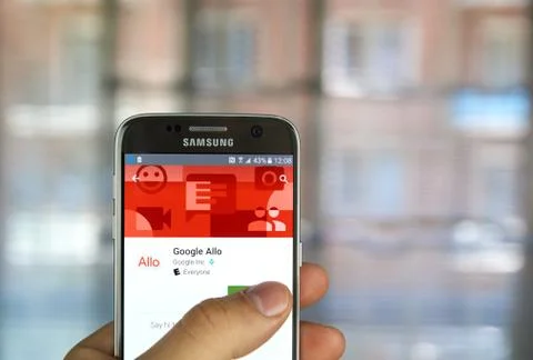 Google Allo app Stock Photos