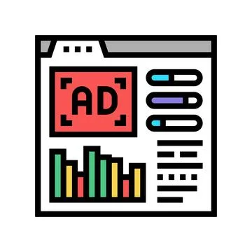 Google analytics integration color icon vector illustration Stock Illustration