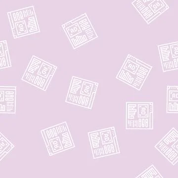 Google analytics integration line seamless pattern Stock Illustration