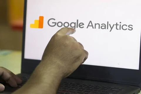  Google Analytics logo displayed on mobile phone screen-Dhaka,Bangladesh 2... Stock Photos