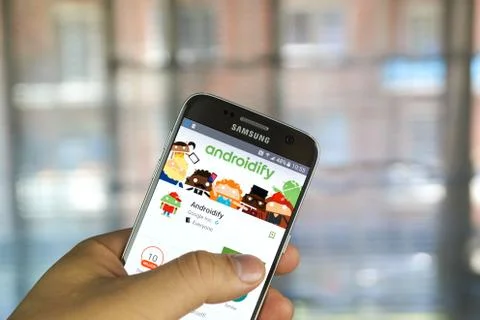 Google Androidify app Stock Photos