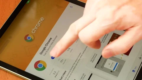 The Google application is launched on the screen of the mobile device. google br Stock Footage 163040187