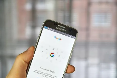 Google application page Stock Photos