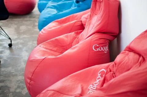 Google bean bag chairs Stock Photos