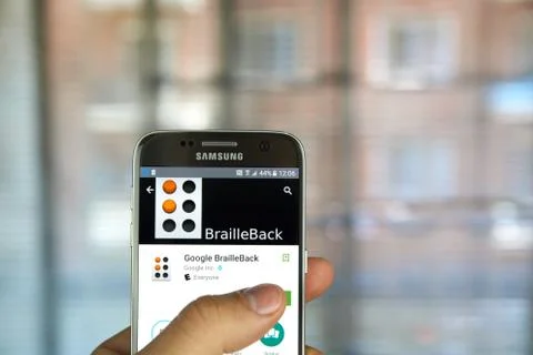 Google BrailleBack app Stock Photos