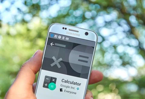 Google Calculator app Stockfoto's