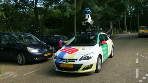 Google camera car driving through street Stock Footage 51258085