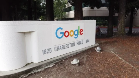 Google campus sign Stock Footage 112075222