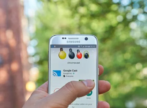 Google Cast app Stock Photos
