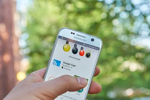 Google Cast app Stock Photos