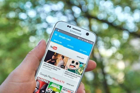 Google Cast app Stock Photos