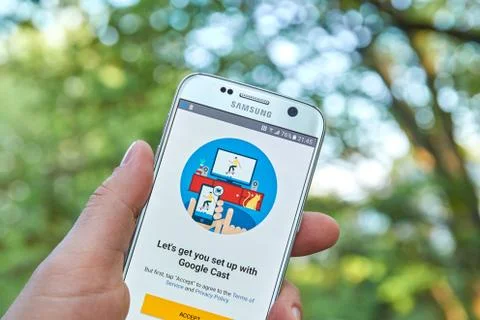 Google Cast app Stock Photos