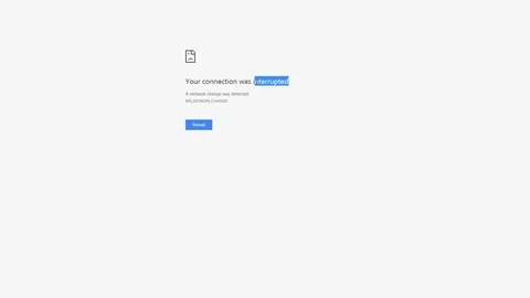 Google Chrome web browser No Internet Connection Stock Footage 90377076