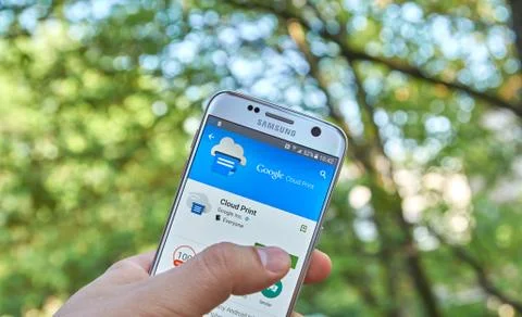 Google Cloud Print app Stock Photos