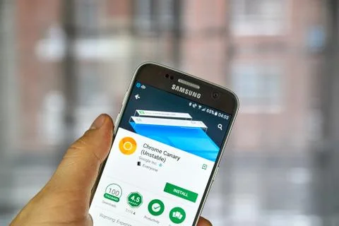 Google Crome Canary 写真素材