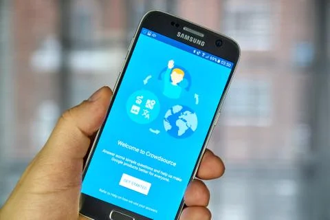 Google Crowdsource app Stock Photos