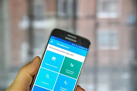 Google Crowdsource app Stock Photos