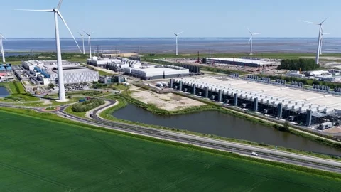 Google Data Center the Netherlands Stock Footage 337874410