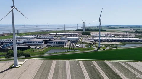 Google Data Center the Netherlands Stock Footage 337874416
