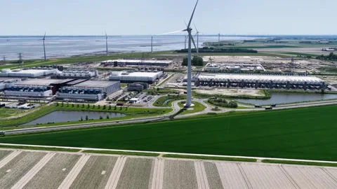 Google Data Center the Netherlands Stock Footage 337874421